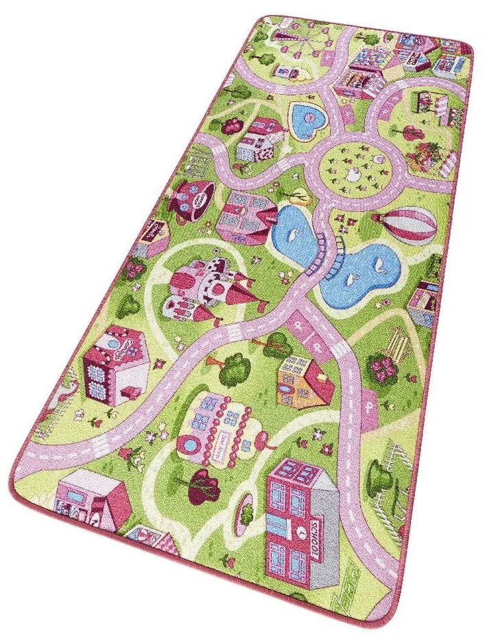 Tappeto da gioco per bambini rosa 140x200 cm Sweet Town – Hanse Home