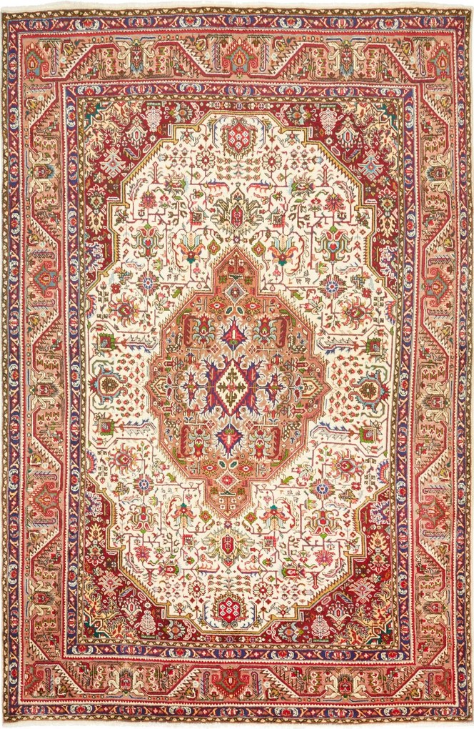 Tabriz Tappeto persiano 200x300 Beige (Iran) Annodato A Mano
