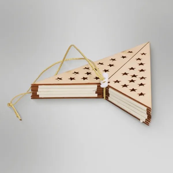 Brilagi - Decorazione natalizia a LED, stella 62x40 cm, alimentazione 3xAA