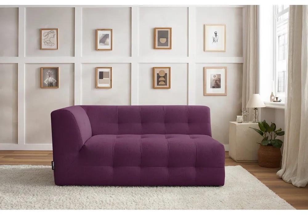 Modulo divano viola scuro (angolo sinistro) Kleber - Bobochic Paris