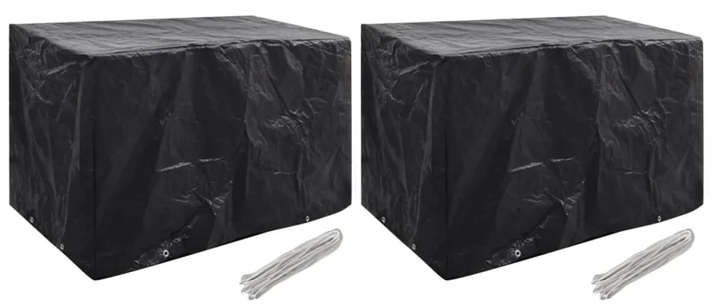Coperture Arredi Giardino 2 Pz 8 Occhielli 140x70x90 Cm /