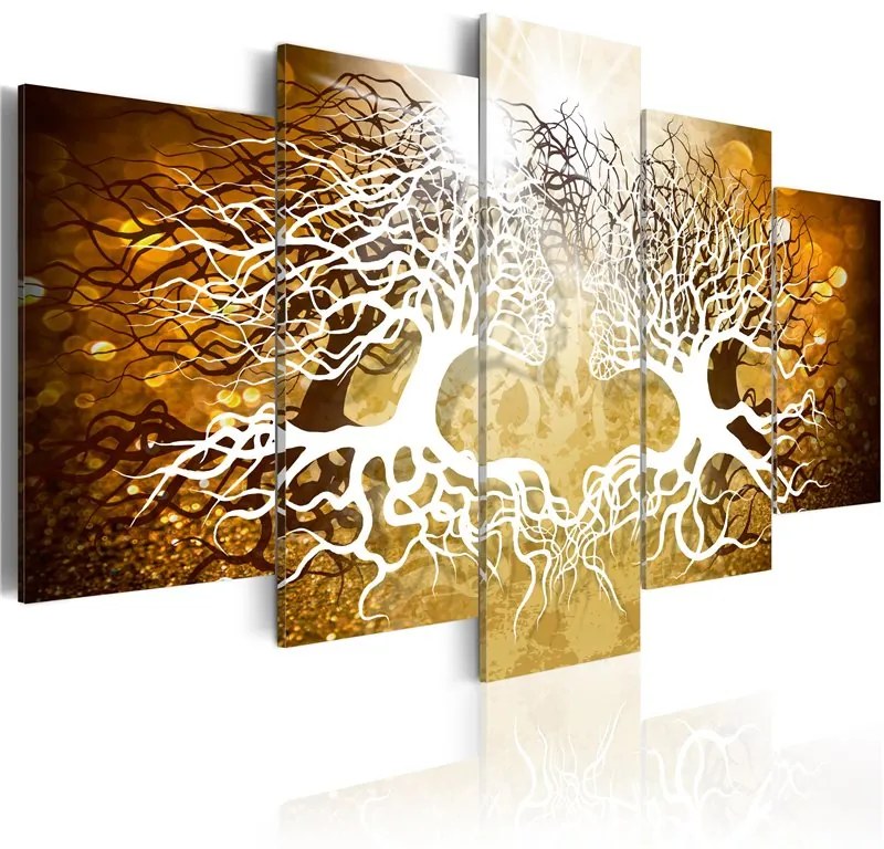 Quadro Forest Lovers  Colore Bianco, Dimensioni e Misure 100x50