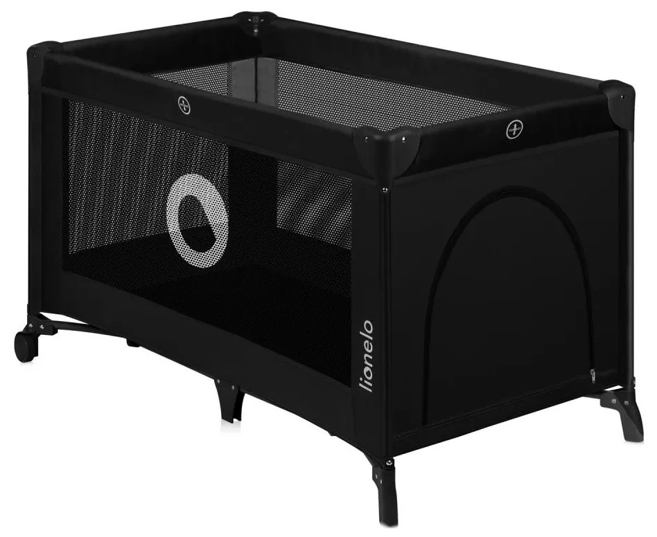 Lionelo - Lettino da viaggio STEFI Nero Carbonio