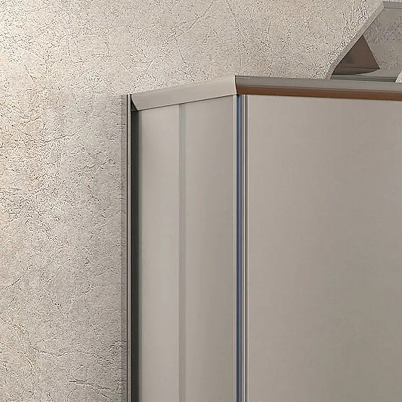 Box doccia 3 lati 80x150x80 vetro opaco apertura angolare KF1000 - KAMALU