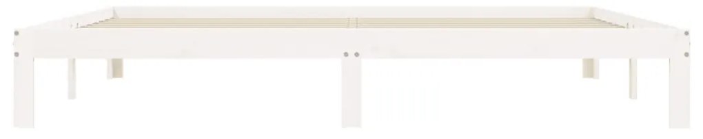 Giroletto bianco 180x200 cm legno massello pino 6ft super king