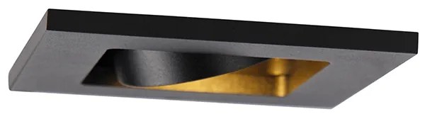 Set di 10 faretti a incasso neri orientabili - Qure