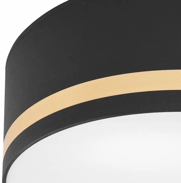 Plafoniera SIRJA STRIPE 2xE27/15W/230V diametro 35 cm nero