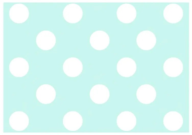 Fotomurale  Sky Blue Dots  Colore Bianco, Dimensioni e Misure 200x140