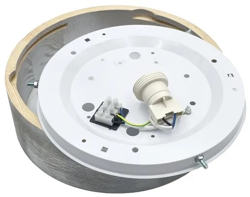 Brilagi - Plafoniera PINO 1xE27/15W/230V pino/argento diam. 27,5 cm