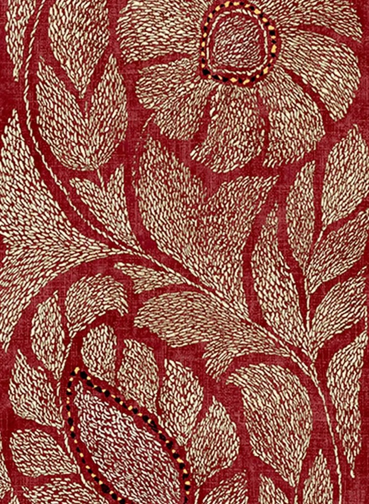 Lewis & Wood Carta da parati Kashmiri - Garnet Gold