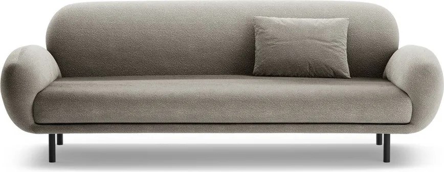 Divano grigio con rivestimento in bouclé 208 cm Poppy – Micadoni