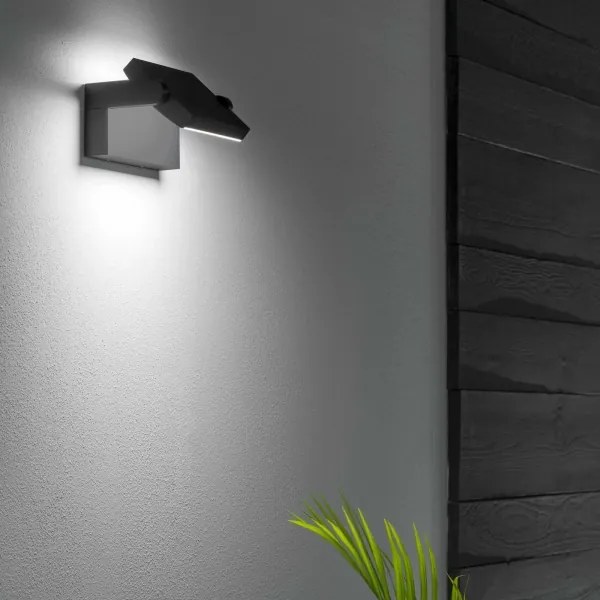 Ideal Lux - Applique a LED da esterno SWIPE LED/21W/230V antracite