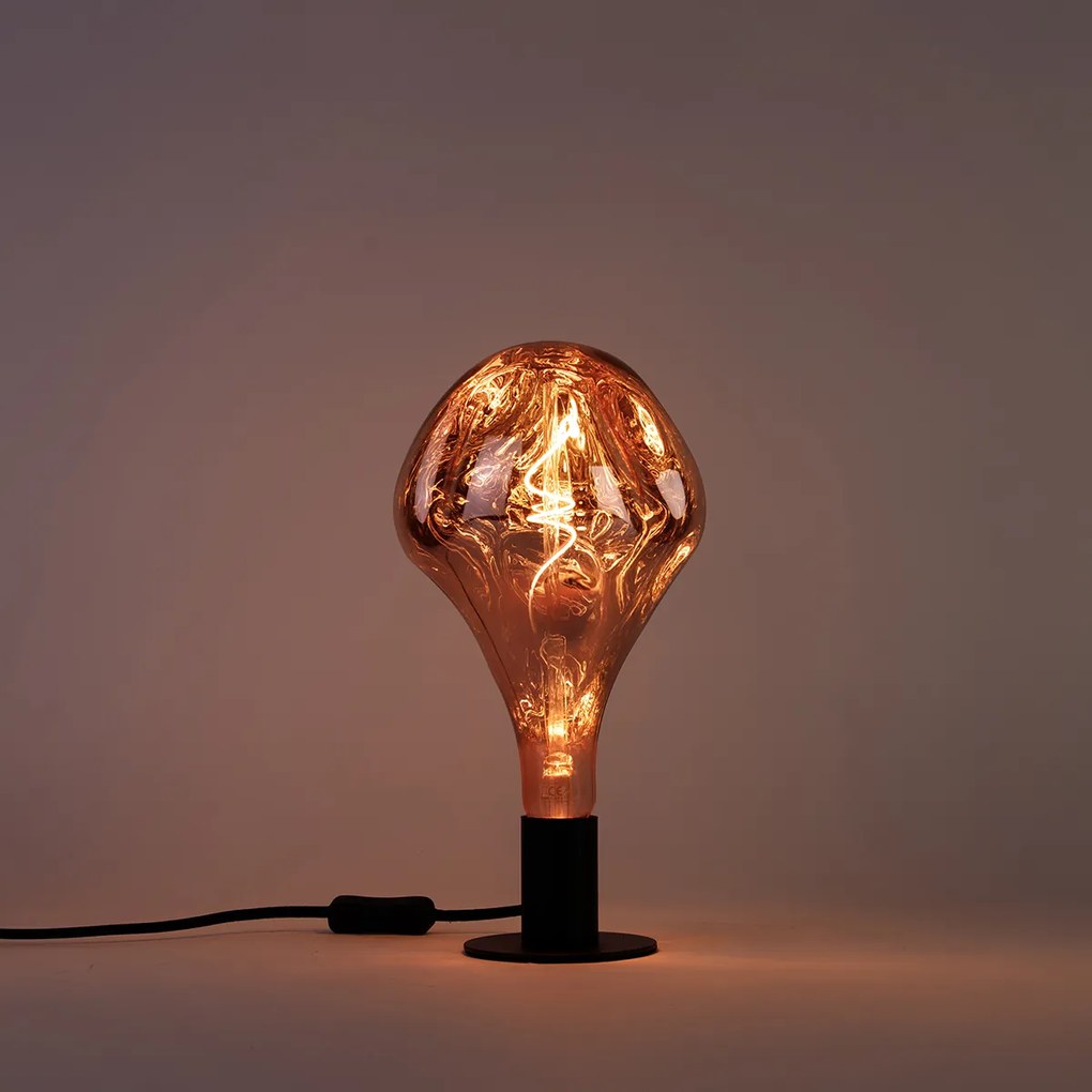 Lampadina LED dimmerabile E27 A165 rosa 6W 80lm 1800K