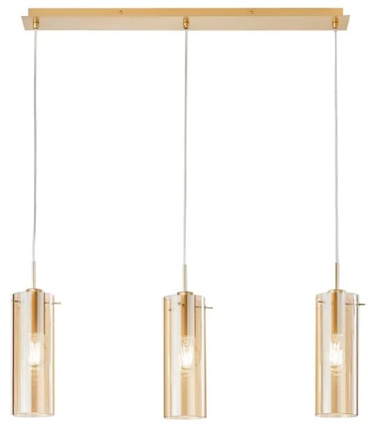 Lampadario I-MAGIC-SQ3-ORO 3x E27 LUCE AMBIENTE DESIGN