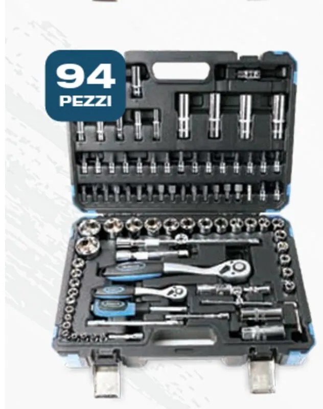 Hyundai 59655 Set Di Utensili 94 Pz In Valigetta