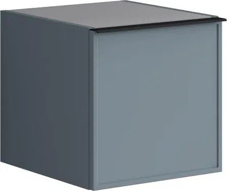 Struttura semi colonna da bagnoPixel Frame 1 anta laccato opaco indaco L 40 x H 40 x P 45.5 cm