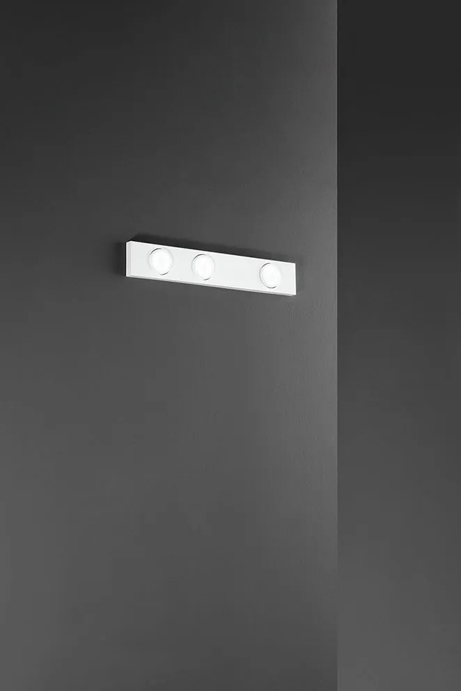 Perenz Bottone – plafoniera in metallo bianco, nero o alluminio (3 misure)