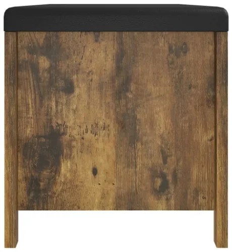 Contenitore con Cuscino Rovere Fumo 105x40x45cm Multistrato