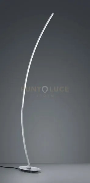 solo piantana led 11w 1200lm, 3000k curva alluminio spazzolato h....