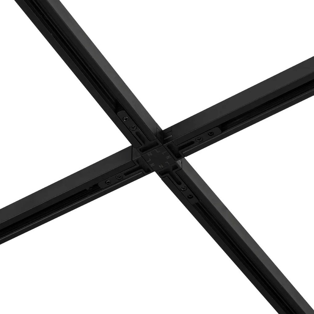 Sistema di illuminazione su binario moderno con 6 faretti e 4 luci a sospensione bronzo scuro monofase - Slimline Uzzy Keno