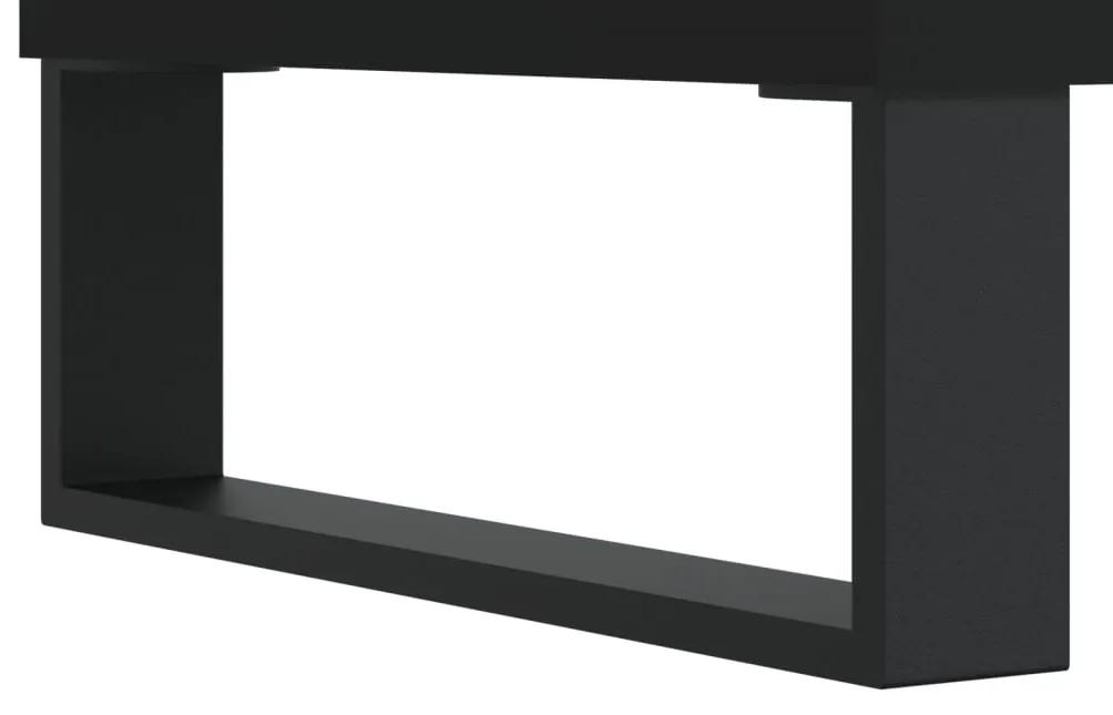 Mobile Porta TV Nero 160x35x55 cm in Legno Multistrato