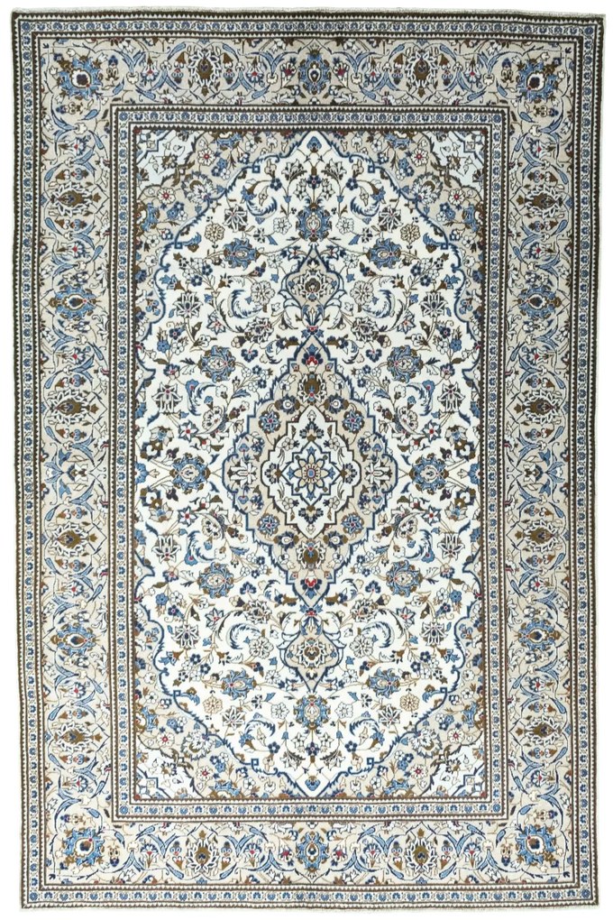 Kashan Tappeto 200 x 300 Beige (Iran) Annodato A Mano