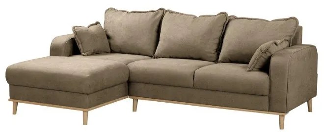 Divano angolare marrone chiaro (angolo sinistro) Beata - Ropez