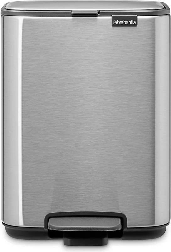 Cestino per la spazzatura color argento opaco in acciaio con pedale 4 l Bo – Brabantia