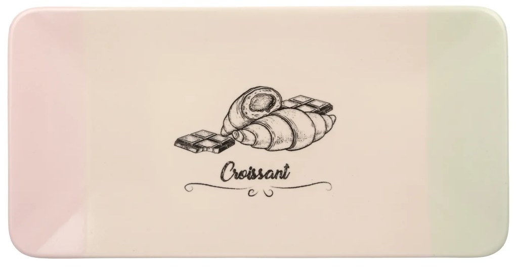 Piatto da portata croissant 33x17 cm in terracotta Cake