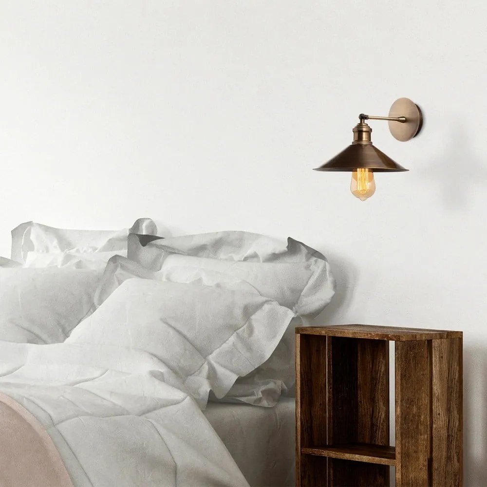 Lampada da parete dorata ø 24 cm Sivani – Opviq lights