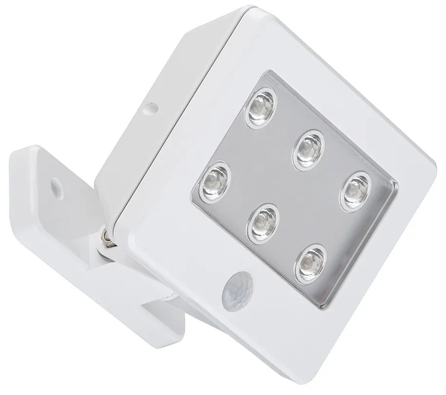 Applique Esterno Moderno Lero Outdoor Plastica Bianco Led Integrato 2,9W 6500K