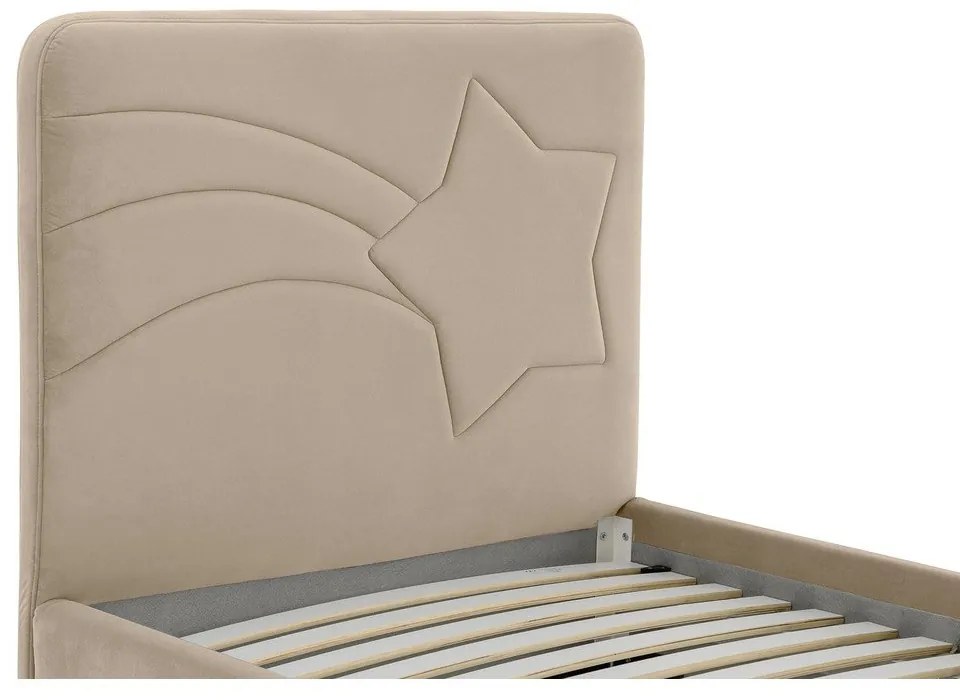 Letto per bambini beige con contenitore 120x200 cm Star - Scandic