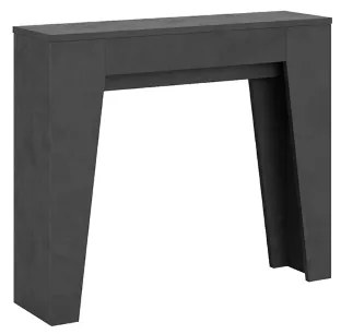 Consolle allungabile fino a 181 cm in nobilitato Antracite - NARROW 90x25 cm