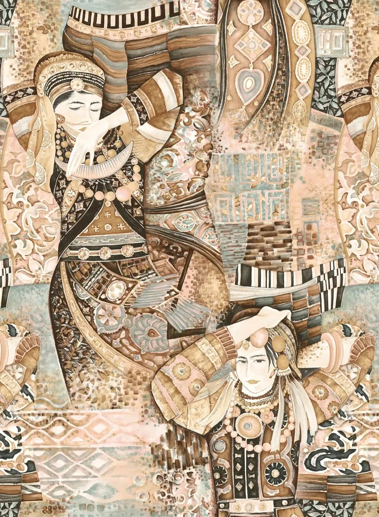 Arte International Carta da parati Odisha Dance - Pure Cashmere