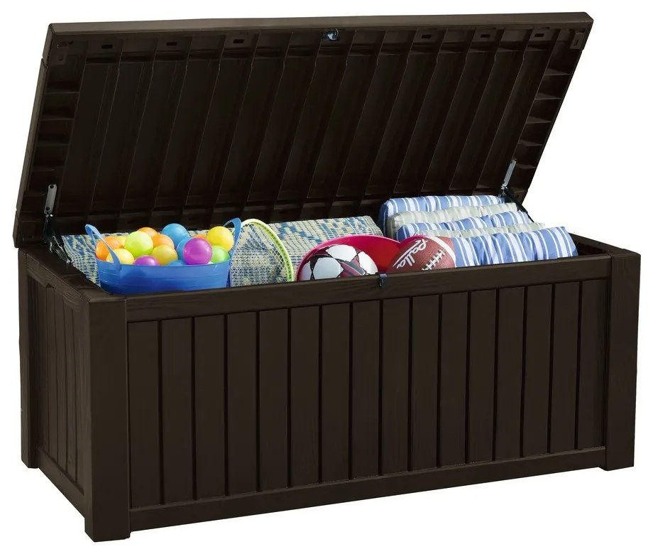 Cassetta portaoggetti da giardino marrone scuro - Keter