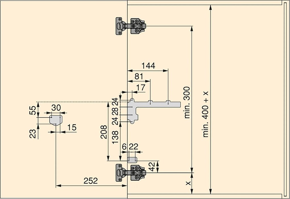 Pattumiera Differenziata per Anta Mobile Cucina 15L Apertura Automatica Emuca Grigio Antracite...