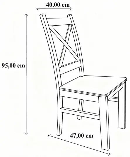 Sedia da pranzo NATE rovere Sonoma