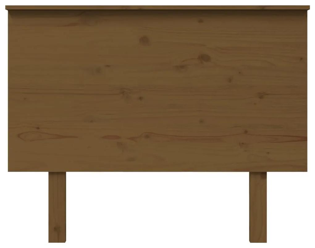 Testiera per letto miele 104x6x82,5cm in legno massello di pino