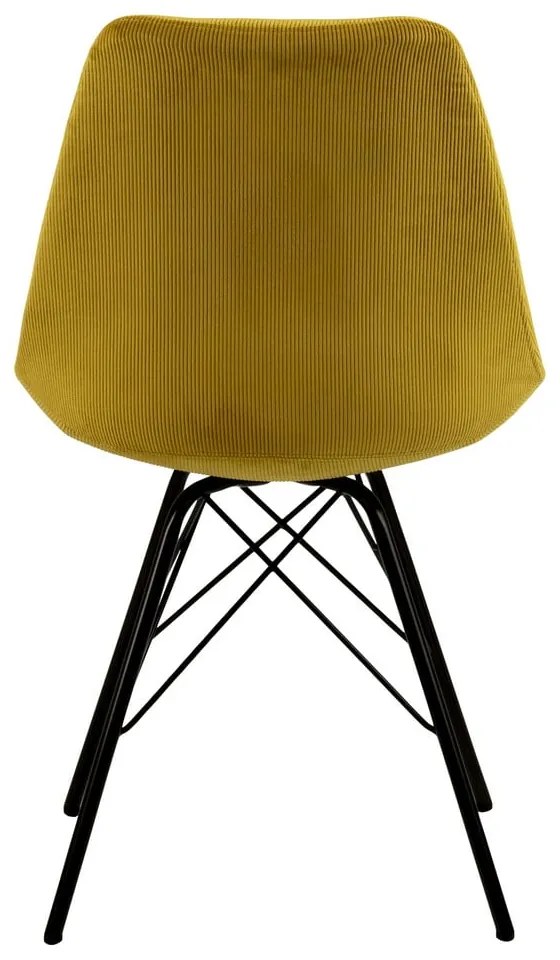 Sedia da pranzo gialla Eris - Actona