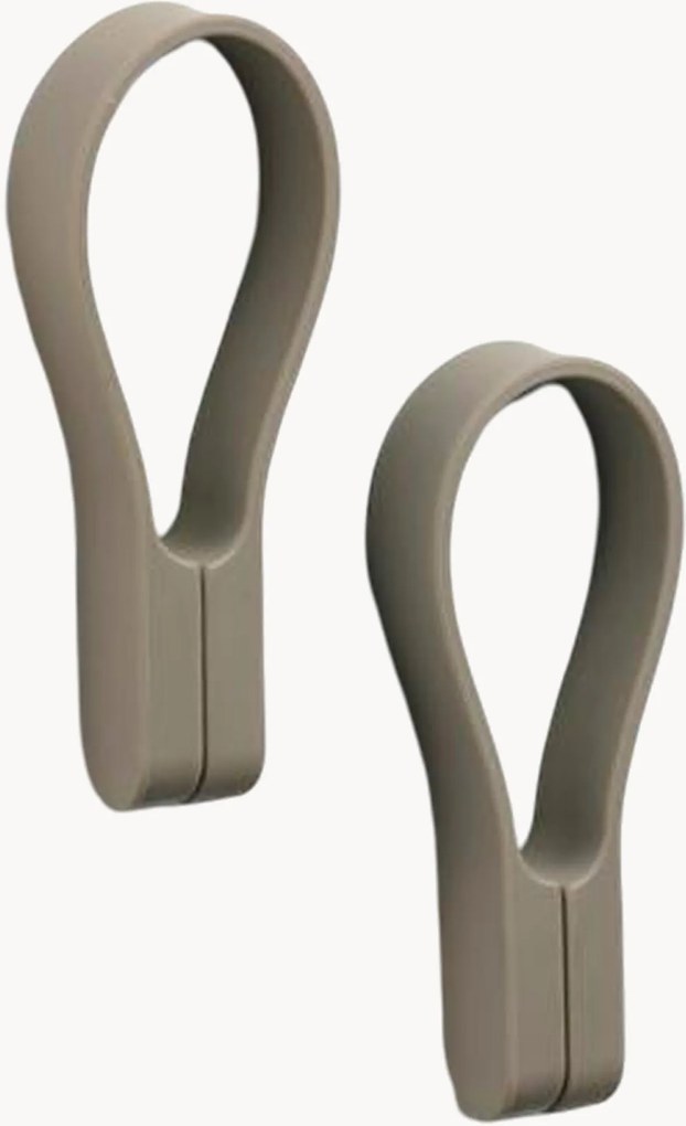 Set di 2 portasciugamani magnetici in silicone Loop