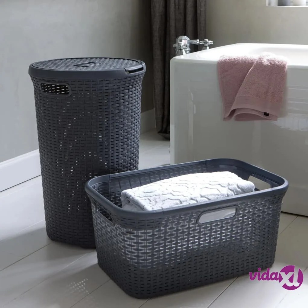 Curver Cesto Portabiancheria Style 45 L Antracite
