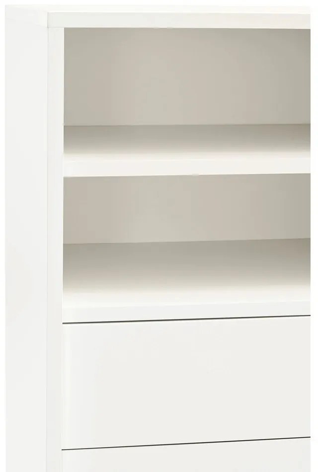 Cassettiera beige/color crema con porte scorrevoli 120x140x45 cm Nube – Teulat