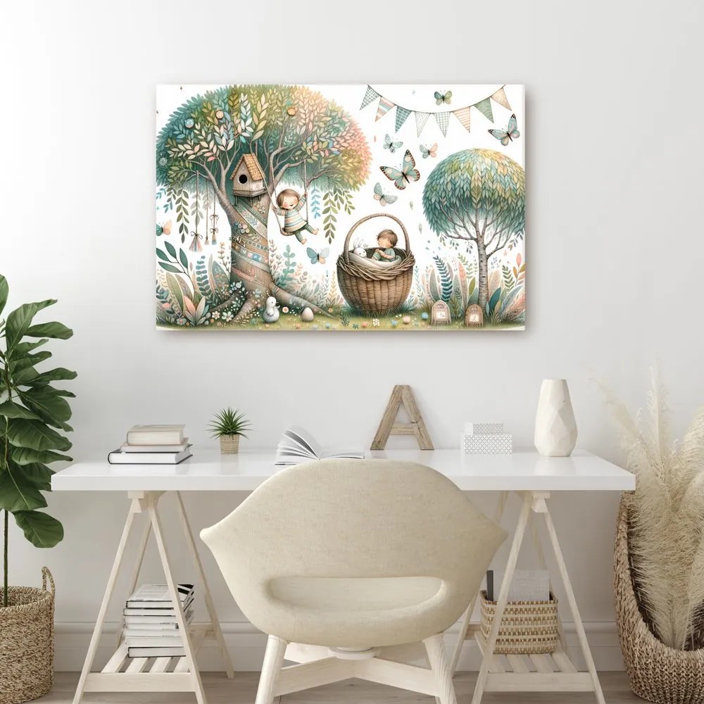 Quadro su tela – Mondo magico sotto l’albero dei sogni