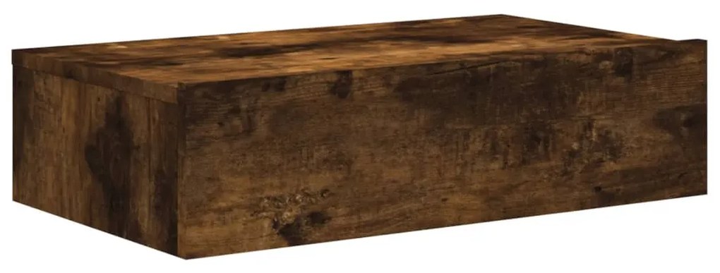Mobile porta tv con luci led rovere fumo 60x35x15,5 cm