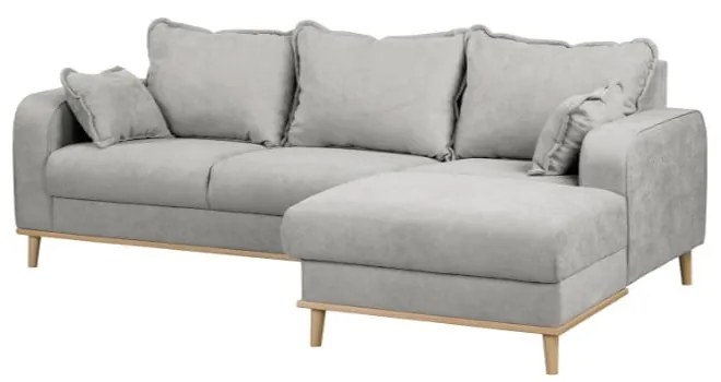 Divano angolare grigio chiaro (angolo destro) Beata - Ropez