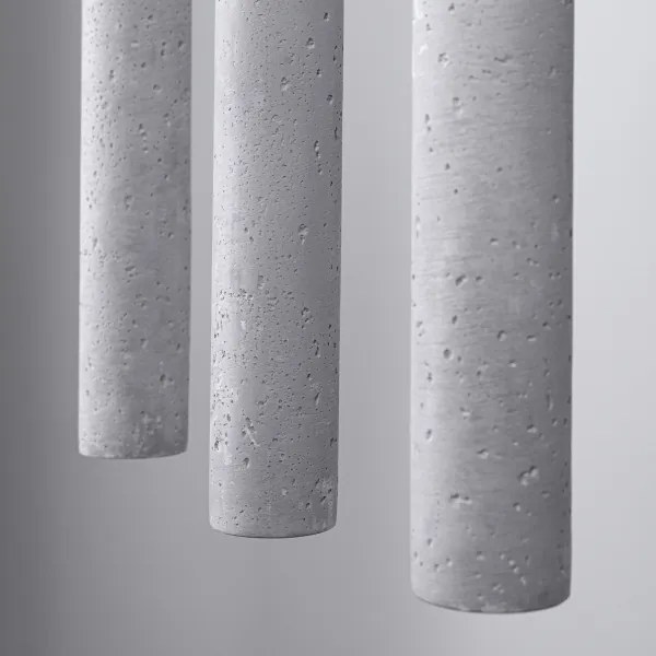 Sollux SL.1272 - Lampadario a sospensione con filo PASTELO 3xG9/8W/230V calcestruzzo