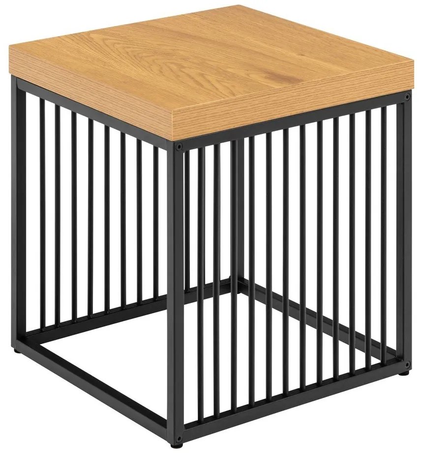 Tavolino con piano effetto rovere 40x40 cm Strington – Actona