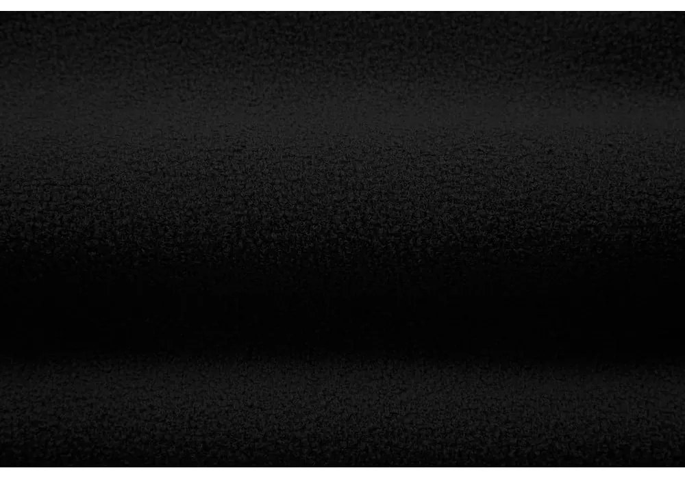 Poltrona nera in tessuto bouclé Jenny - Micadoni Home