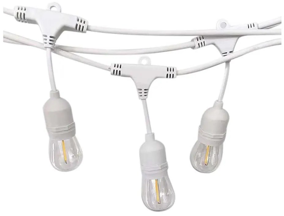 Catena da esterno STRING 15xE27/40W/230V 15m IP65