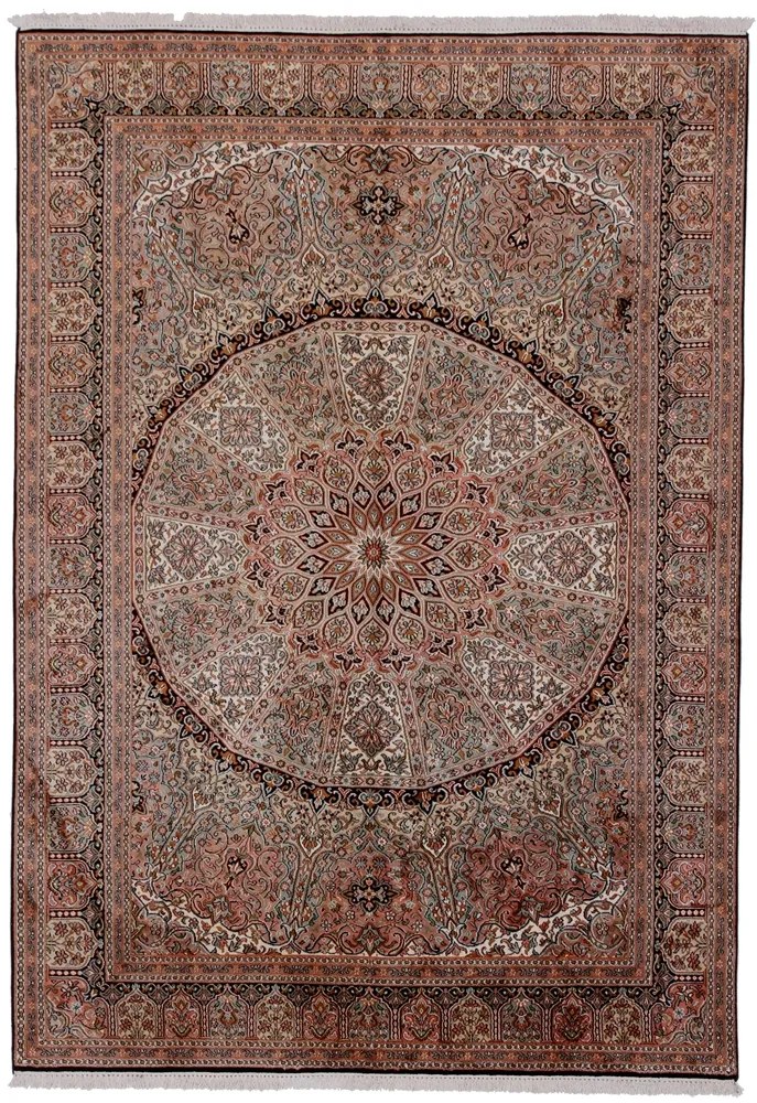Cashmere Silk Tappeto orientale 240 x 170 (Indian) Annodato A Mano